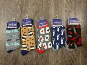 Bundle Of 5 Pairs Of Juncture socks, A Mix Of Varieties. Size 6-12.All Brand New