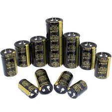 25V-450V Large Electrolytic Can Capacitors - Snap In 100uF-100000uF Capacitor