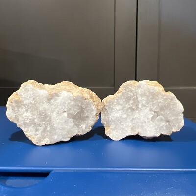 Clear Quartz Geode Natural Raw Quartz  Crystal Cluster Stone 2oz
