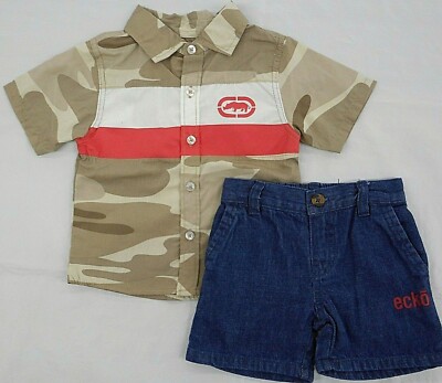 Toddler/Boys Ecko Unltd. $40 Casual S.S. Shirt & Shorts 2Pc Set Sizes 2T - 7