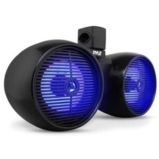 Pyle Dual Waterproof Off-Road Marine Speakers 8" 300W w/ LED  Mounting Brackets