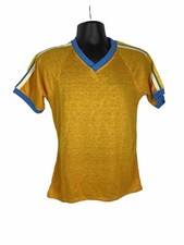 Vintage Pride Jersey T-shirt Baseball Softball 70's Gold Light Blue NWOT 50/50