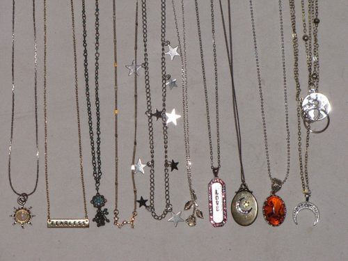MDB Bess Nathan Lot Of 10 Necklaces Pendent Beaded Silver Gold Plated Womens - Picture 13 of 24