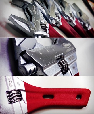 LOBSTER SHORT ADJUSTABLE WRENCH 4 SIZE SET (UM24XDS,30XDS,36XDS