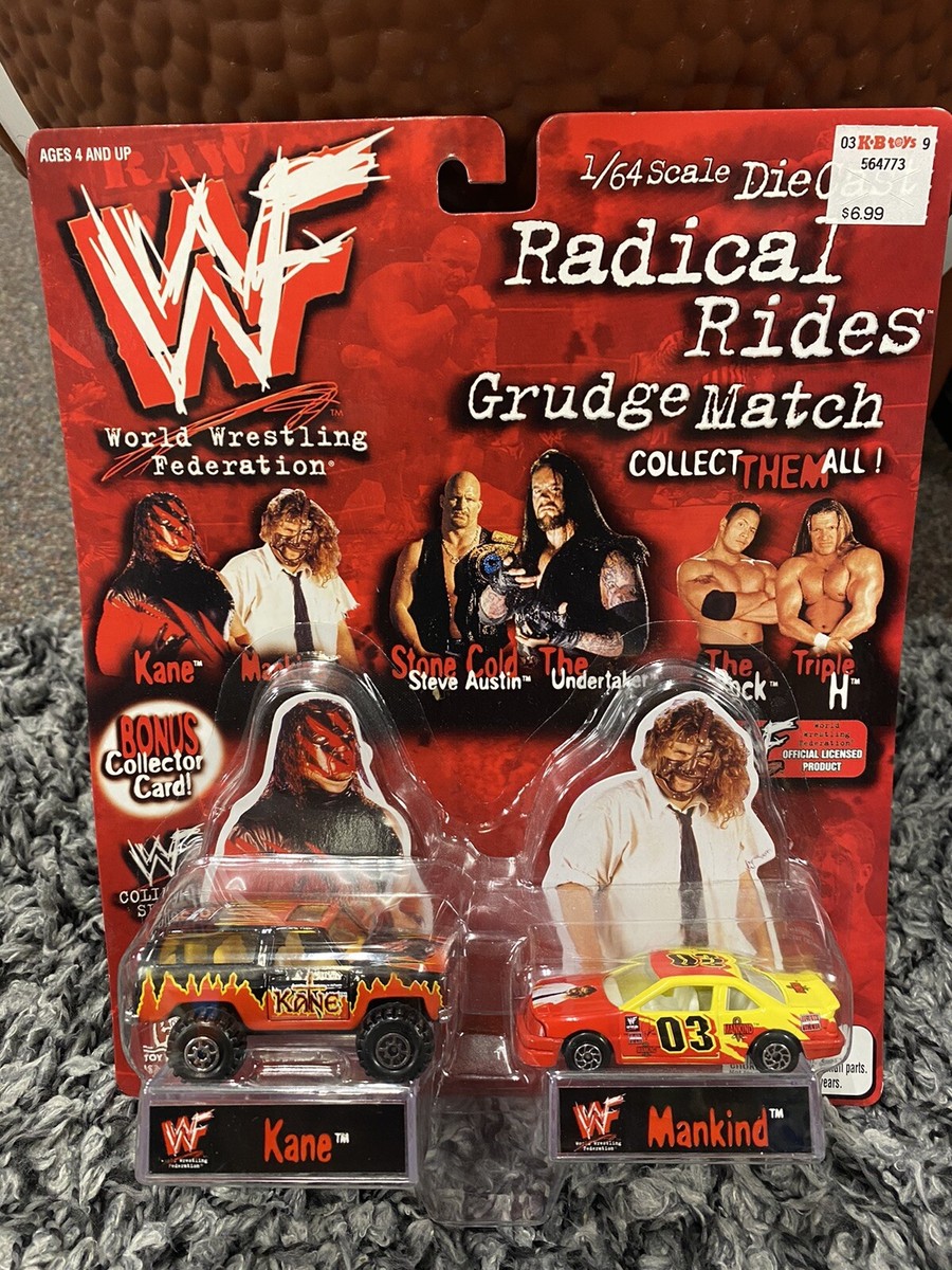 NIP 1998 WWE Radical Rides Grudge Match Kane / Mankind - Diecast
