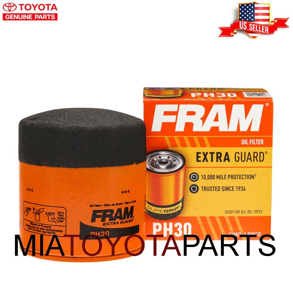 3 Pack Fram Extra Guard PH30 Oil Filter 10 Mile protection Chevrolet Buick