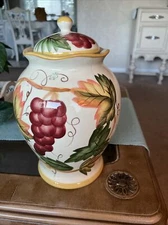 Italian Tuscany Look 14 Inch Canister Ceramic