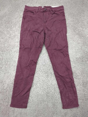 American Eagle Pants Womens Size 10 Red Skinny High Rise Jegging Stretch
