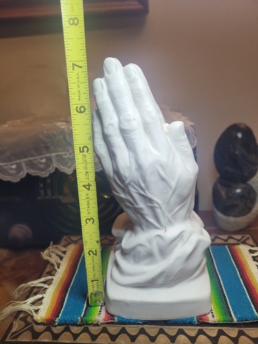 ARTMARK Japan PRAYING HANDS Bisque Porcelain  All White  - Picture 6 of 9