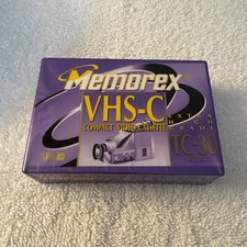 Memorex TC-30 VHS-C EHG Single Tape - New, sealed.