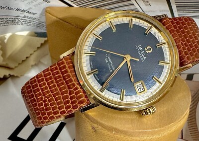 Omega Watch Seamaster De Ville AUTOMATIC BLUE RARE 563/17Jewels