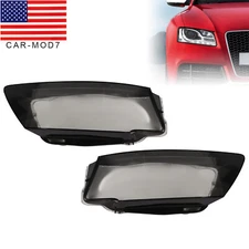 For 2008-2012 AUDI A5 S5 RS5 Headlight Covers Headlamp Lens Shell Left+Right