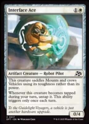 x4 Interface Ace - Foil C MTG Aetherdrift M/NM, English