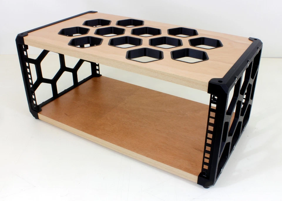 19" 4U DESKTOP STUDIO RACK POD CASE CABINET COMMS MEDIA AUDIO EQUIPMENT HYPLA - Image 3 of 4