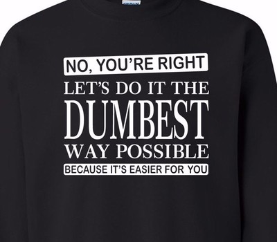 T-shirt Let's Try It My Way Then We Can Try It My Way – Marque Gildan, Taille M, Noir, Neuf Sans étiquettes