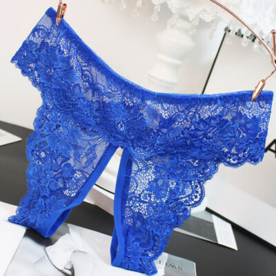 Sexy Ladies Womens Cheeky Crotchles Panties Brief Lace Intimates Thong Plus Size