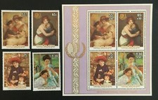 Cook Islands 1985 - International Youth Year - Set of 4 & Miniature Sheet - MNH