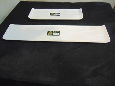 Lot of 2 Assorted Sizes Wilmax Whitestone Collection Rectangular Dish