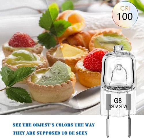 10Pack G8 Light Bulbs 20W Dimmable 120V G8 Base 2Pin Xenon Bulb T4 JCD - Picture 6 of 8