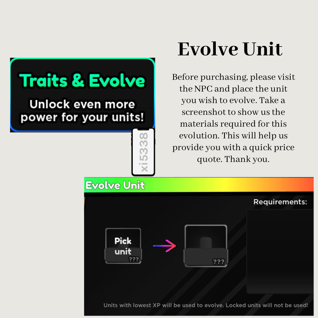 How To Evolve Units In Roblox's Anime Adventures