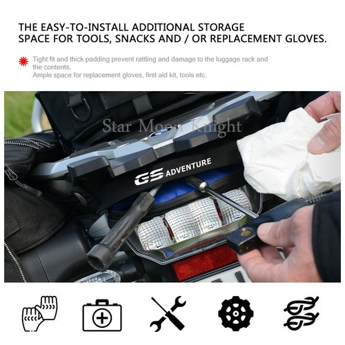 Luggage Under bag For BMW R1250GS R1200GS 1200GS F850GS F750GS Luggage Rack Bags - Picture 5 of 8