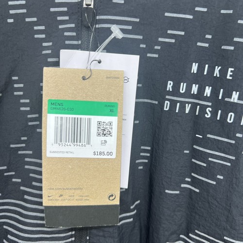 NEW XL Nike Run Division Flash Reversible Bomber Jacket Mens Black DM4626-010 - Picture 8 of 15