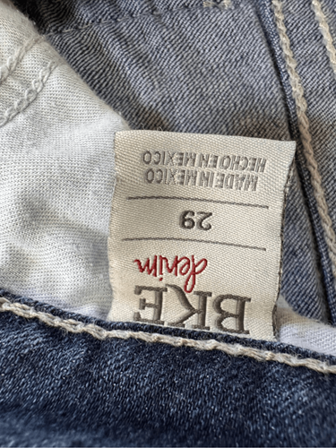BKE buckle mid rise Stella dark wash denim blue jeans women’s 29 skinny slight s - Picture 6 of 8