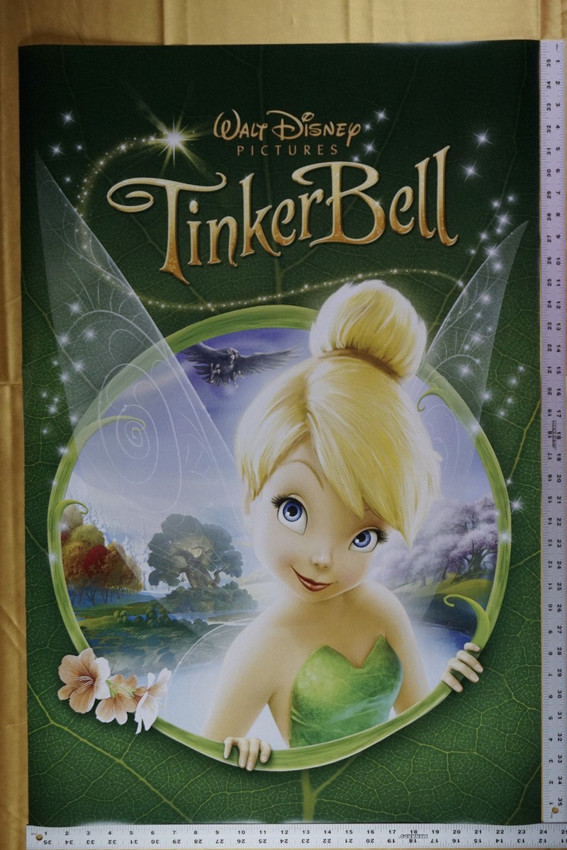 Disney Tinker Bell Fairy Movie Picture Poster Children 24X36 New