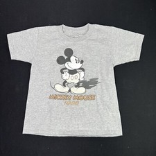 Vintage Disney Mickey Mouse Kids Shirt Size Small 6/7 Short Sleeve
