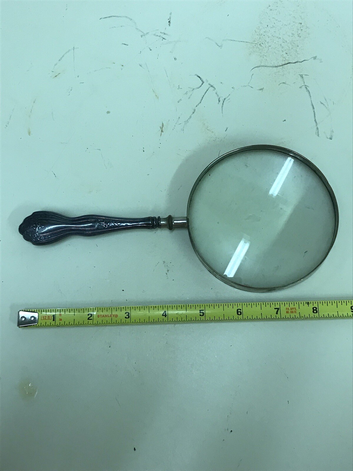 Antique Bausch and Lomb Magnifier with F&B Sterling Silver Handle