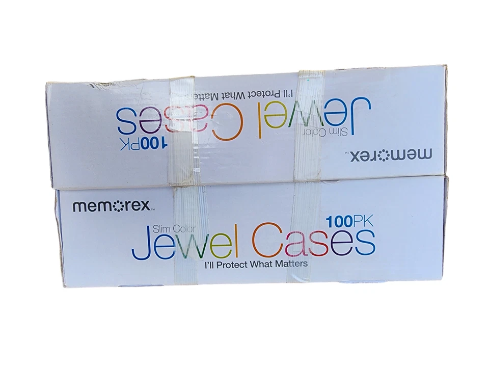 Memorex 100 Pack Multi Color Slim Color Jewel Cases~Must See! - Image 2 of 3