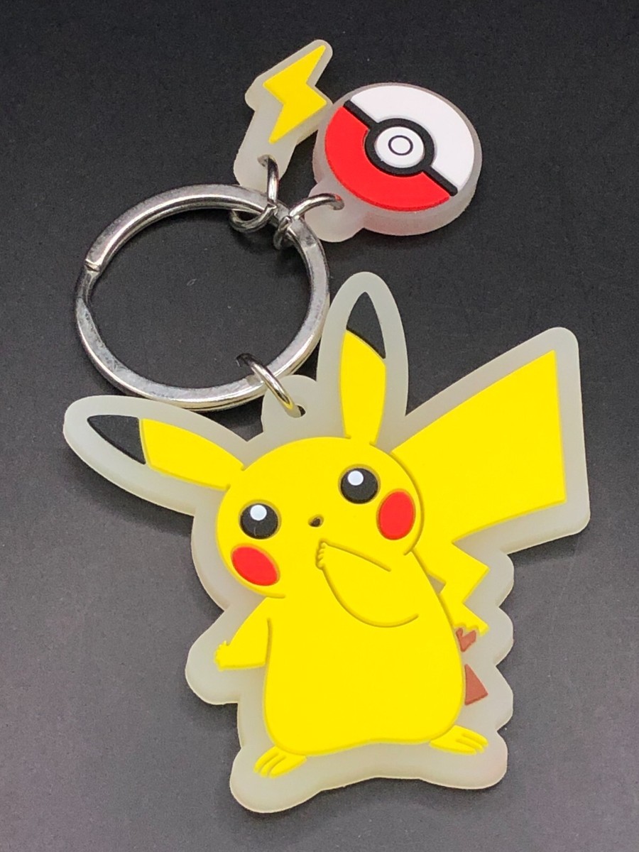 Pikachu pokemon pocket Monsters Jara-Jara rubber keychain Japan
