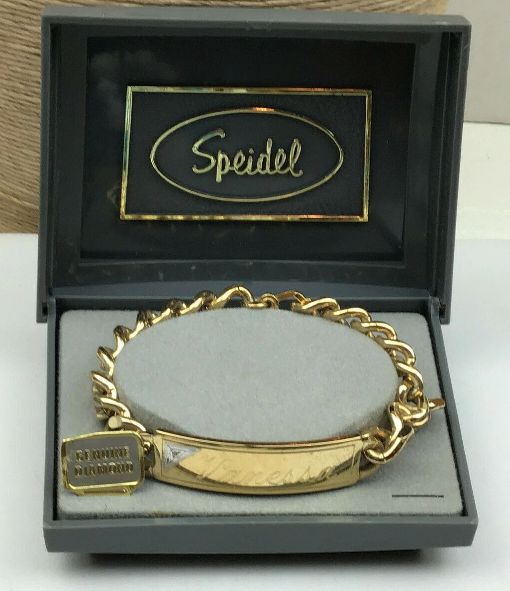 Speidel Gold Men's ID Bracelet