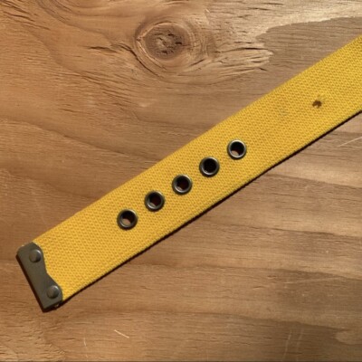 vintage 90s esprit yellow canvas belt | eBay display picture 2