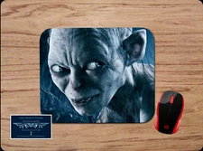 GOLLUM SMEAGOL FACE LORD OF THE RINGS INSPIRED ART MOUSE PAD DESK MAT PC GAMING