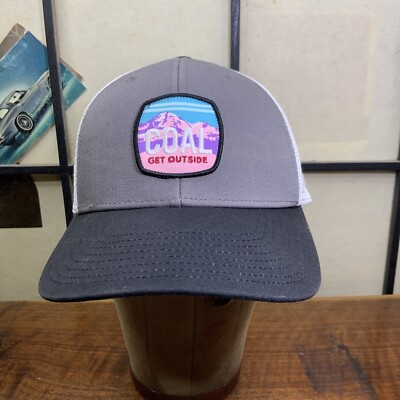 Coal  Get Outside  Outdoor Hiking Hat Cap Adjustable Grey Black And Pink