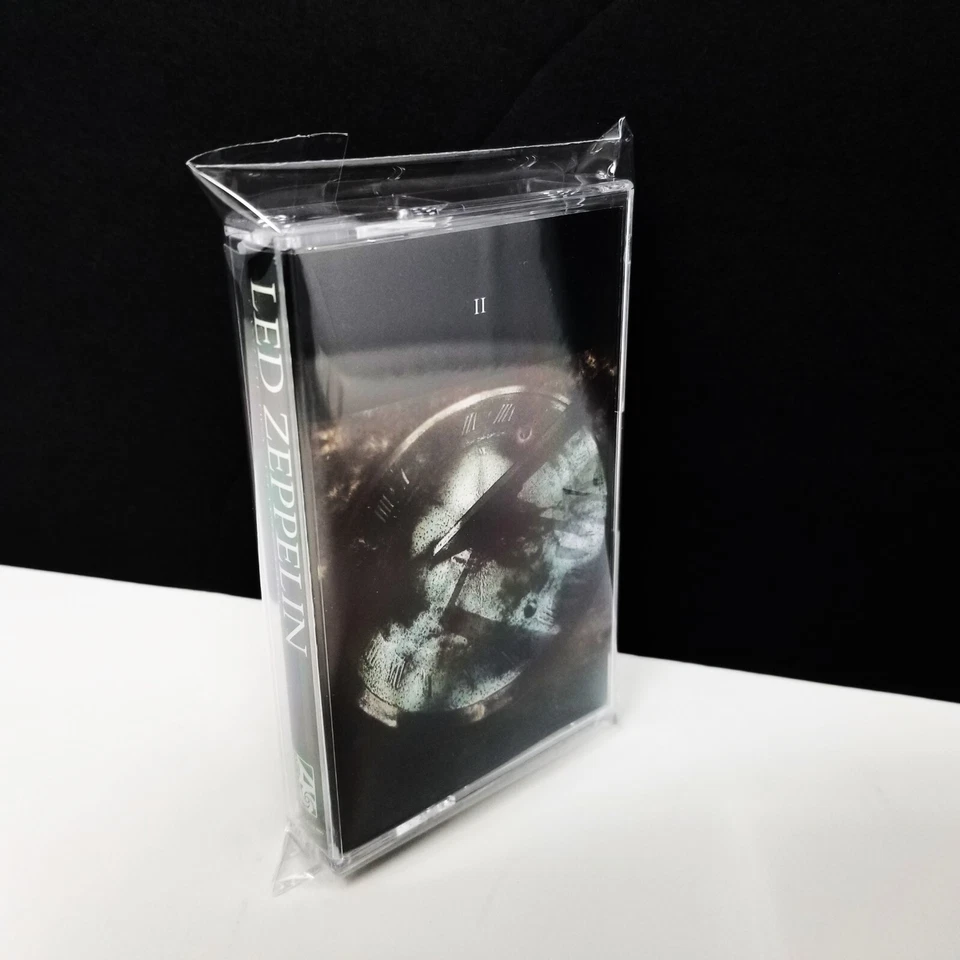 100 Cassette Tape Outer Sleeves 1.6mil Plastic Resealable Clear Poly Bag Covers - Image 4 of 4