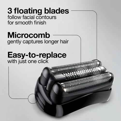 Braun 21B Kombipack Series 3 NEU Ersatzscherteil Scherfolie & Klinge Schwarz - Bild 12 von 16
