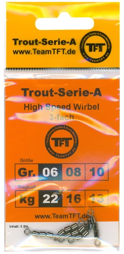 TFT High Speed 3-fach-Wirbel – Dreifachwirbel für Forelle & Raubfisch