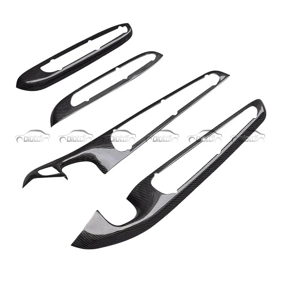 Manija interior de la puerta de fibra de carbono para BMW Serie 3 E46 M3 cupé de 2 puertas 1998-2004 Foto 3 de 4