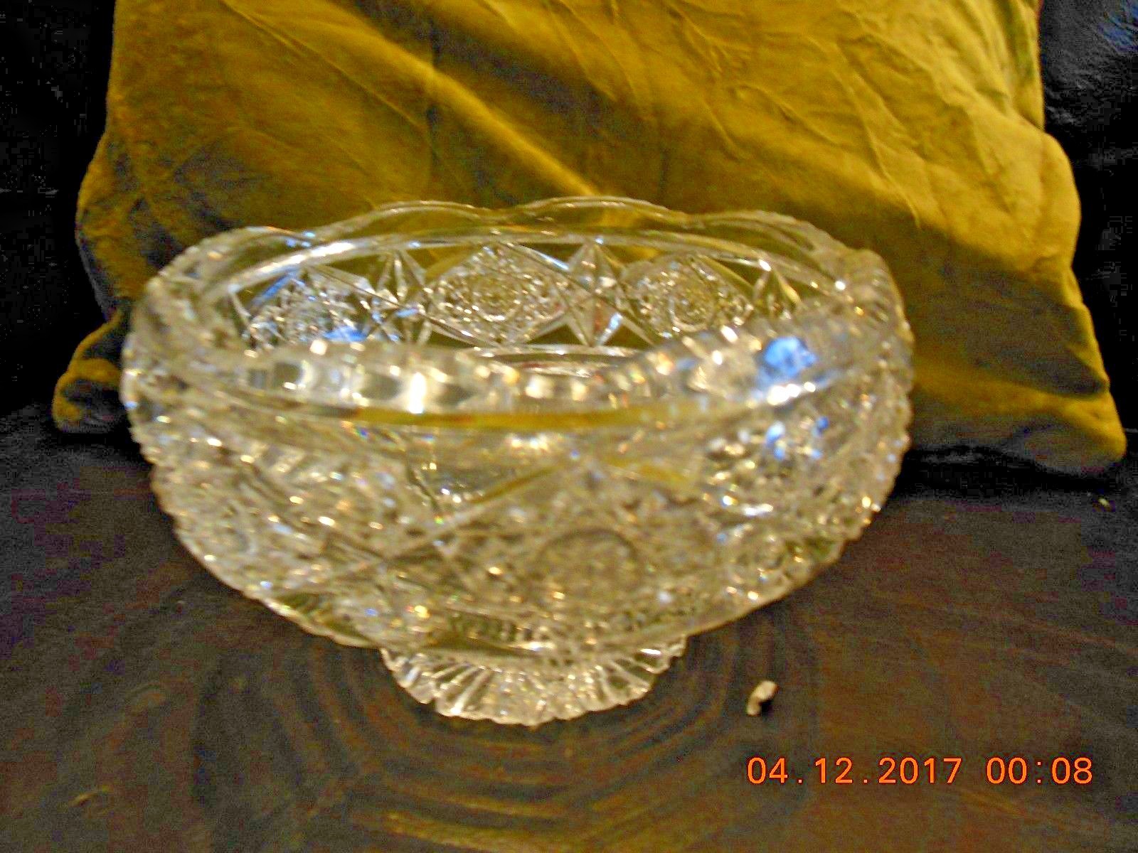 Waterford Fine Crystal candy dish 3 1/4 H ,Top diameter 5 3/.4 ,down 3
