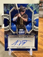 2023 Panini Elite Extra #HG-NVG Nick Vogt Hidden Gems Prospect RC Auto 🔥📈