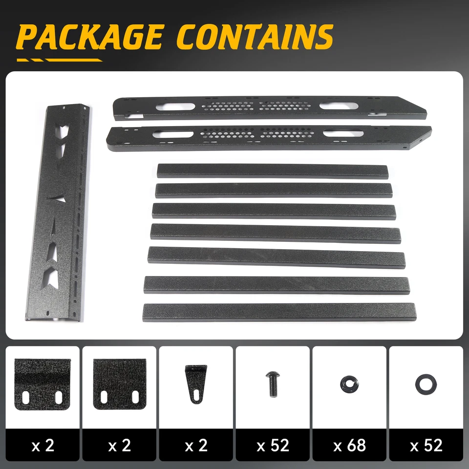 Roof Rack Cargo Platform Aluminum Fit For 2010 to 2024 Toyota 4Runner 5th Gen Foto 4 de 4