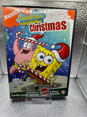 SpongeBob SquarePants Christmas (DVD, 2003) Nickelodeon 8 Episodes ...