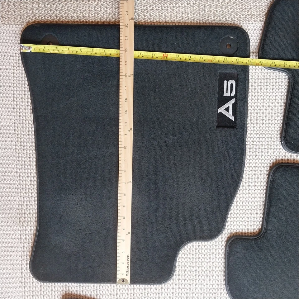 AUDI A5 QUATTRO Carpet Floor Mat Black Set of 4 Front and Back 2009-2011 - Image 4 of 4
