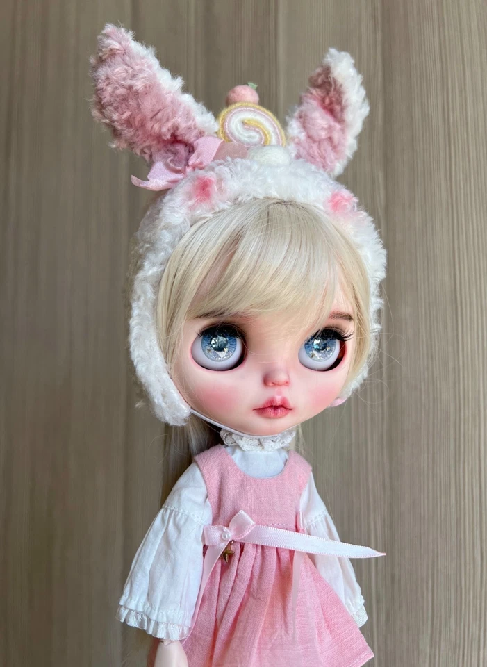 Blythe Doll Clothes -- Cute Bunny Themed Kids Wear Style Dress Set (RARE) - Image 3 of 4