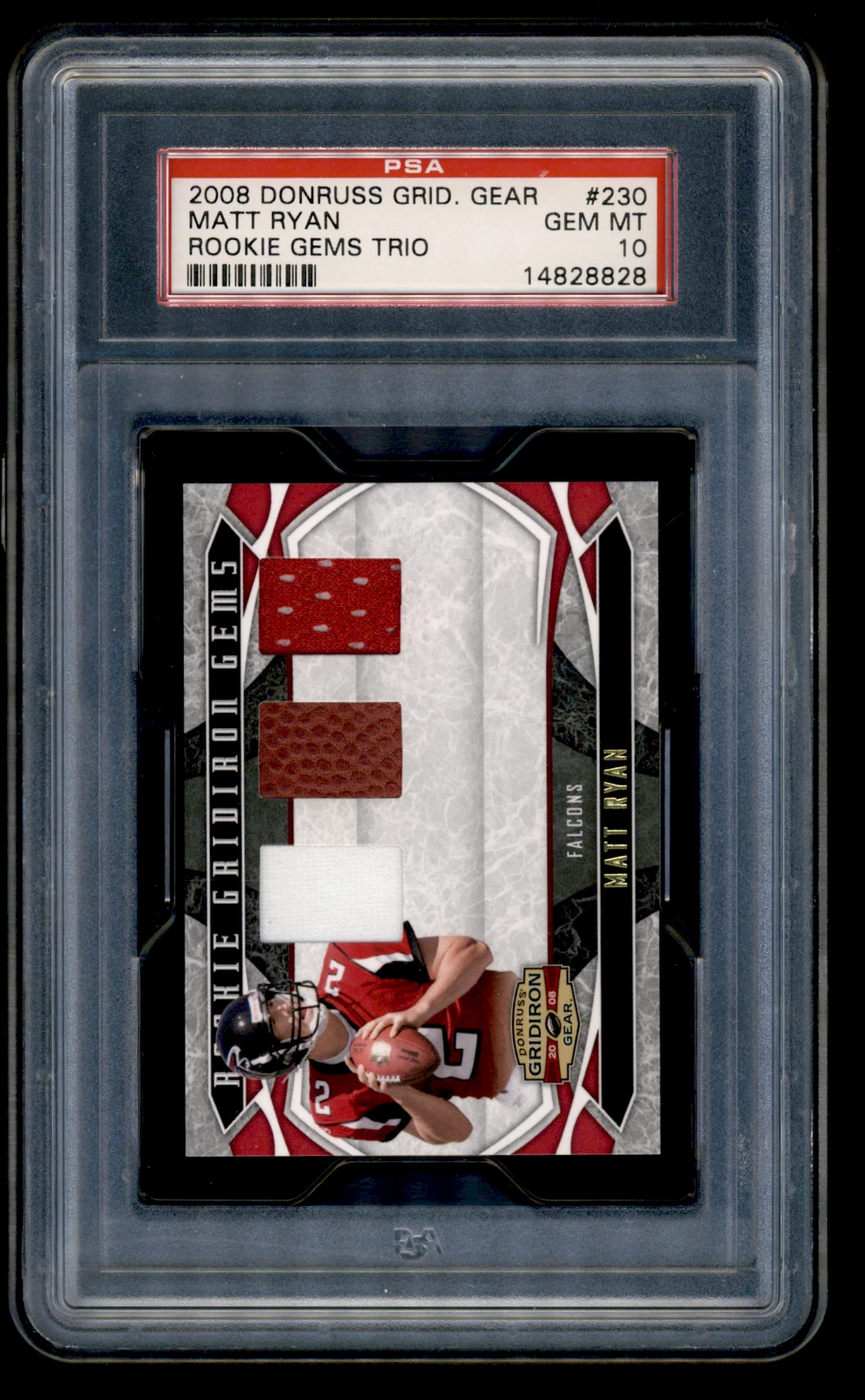 Matt Ryan Donruss Gridiron Gear #230 Rookie Gems Trio