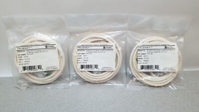 Lot of 3 Krone TP6TH-WT7 Ultim8 Copper Patch Cord, 4-pair to 4-pair, 7ft, Cat 6