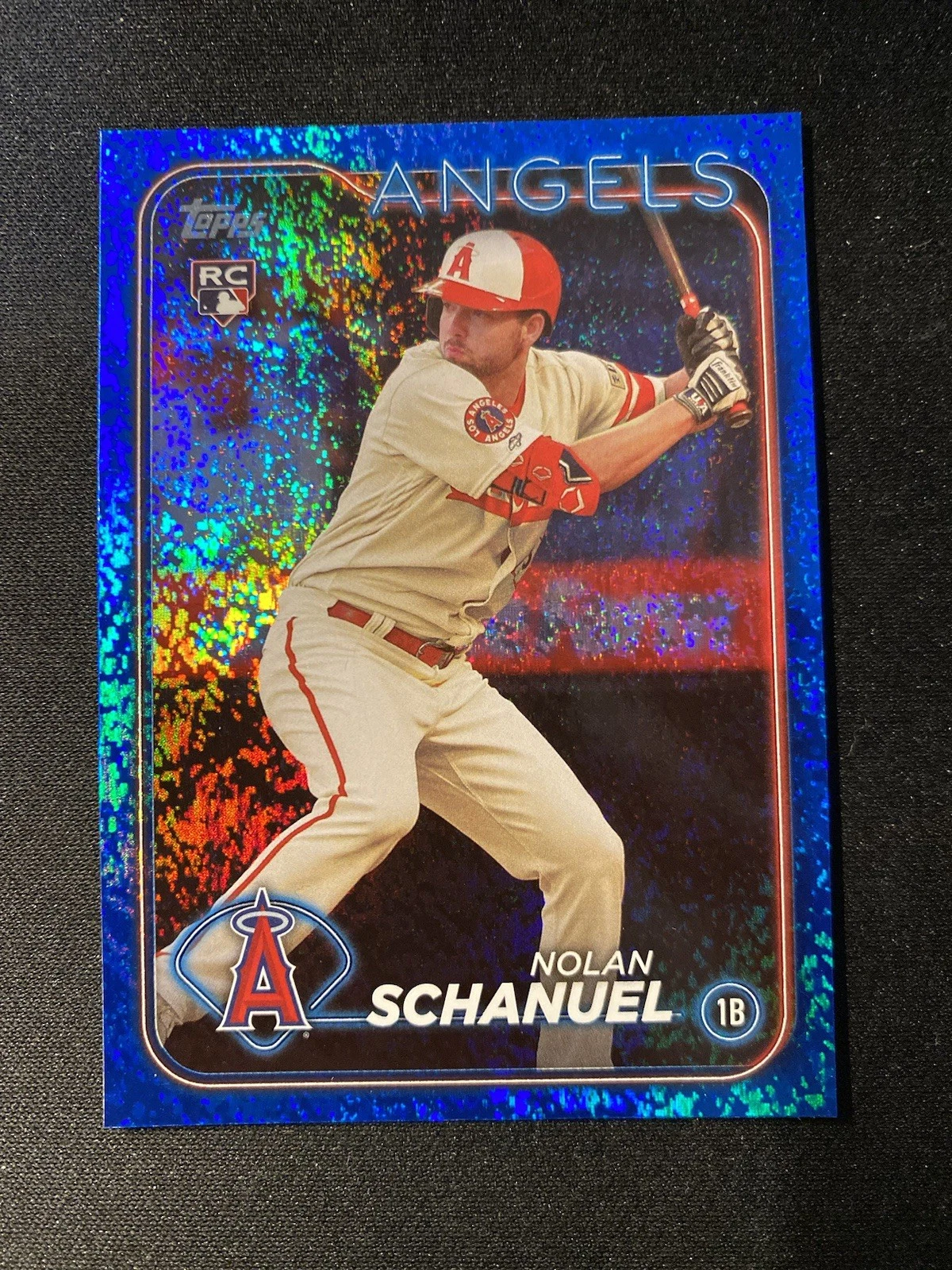 2024 Topps Series 1 - Nolan Schanuel #53 Blue Holofoil /999 (RC)