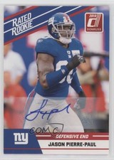 2010 Donruss Rated Rookie Box Set Auto Jason Pierre-Paul #45 Auto 5f2